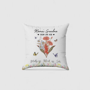 Grandma's Garden Custom Name Kids - Personalized Pillow