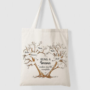 Personalized Being A Grandma Makes My Life Complete Tote Bag
